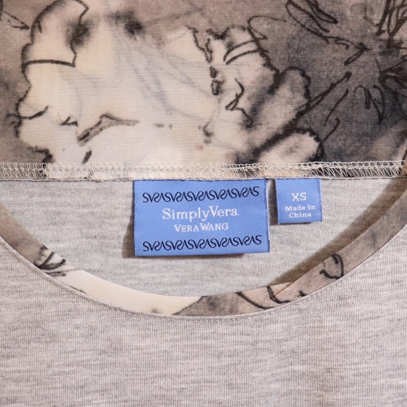 Simply Vera Wang Shirt and attached blouse - Picture 4 of 8